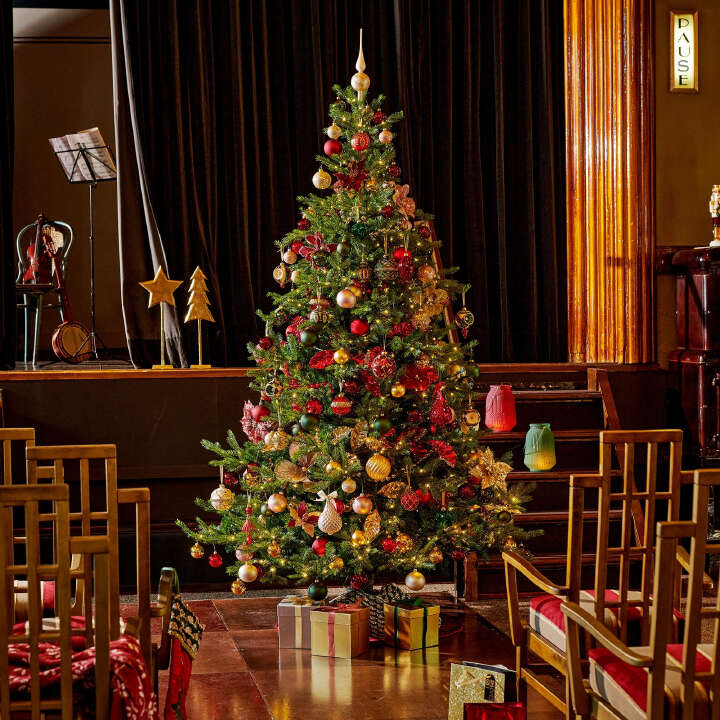 EVERLANDS Künstlicher Weihnachtsbaum Grandis Tanne mit Micro LED